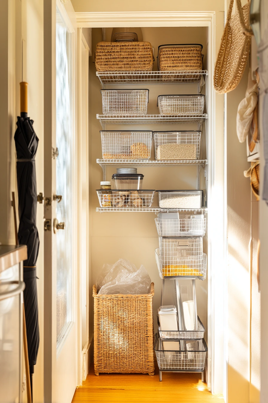 Tiny Pantry with Vertical Storage