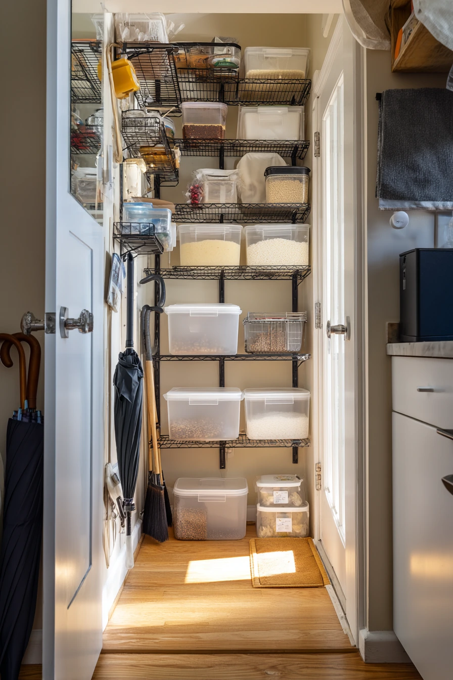 Tiny Pantry with Vertical Storage