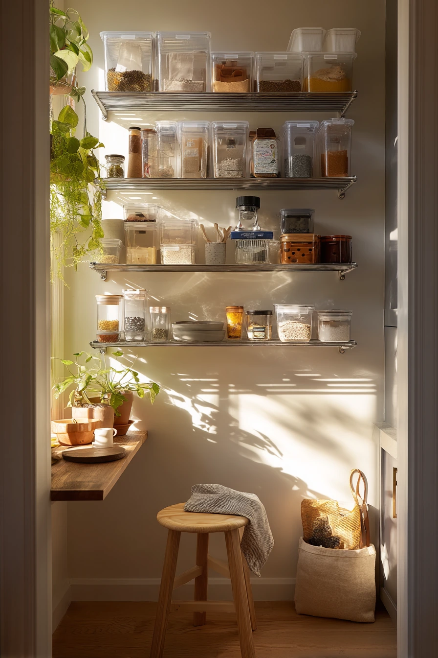 Small-Space Apartment Pantry Nook
