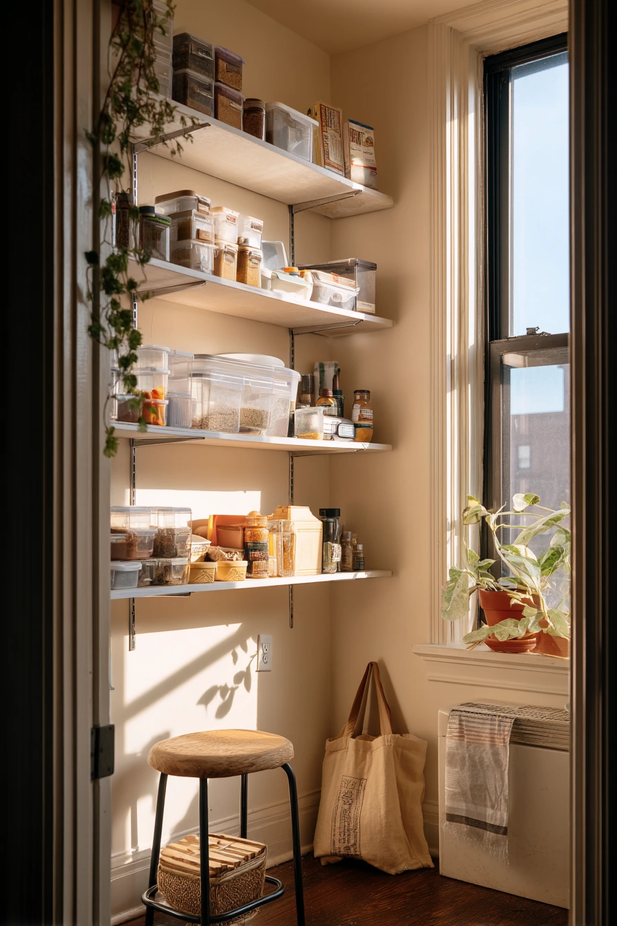 Small-Space Apartment Pantry Nook