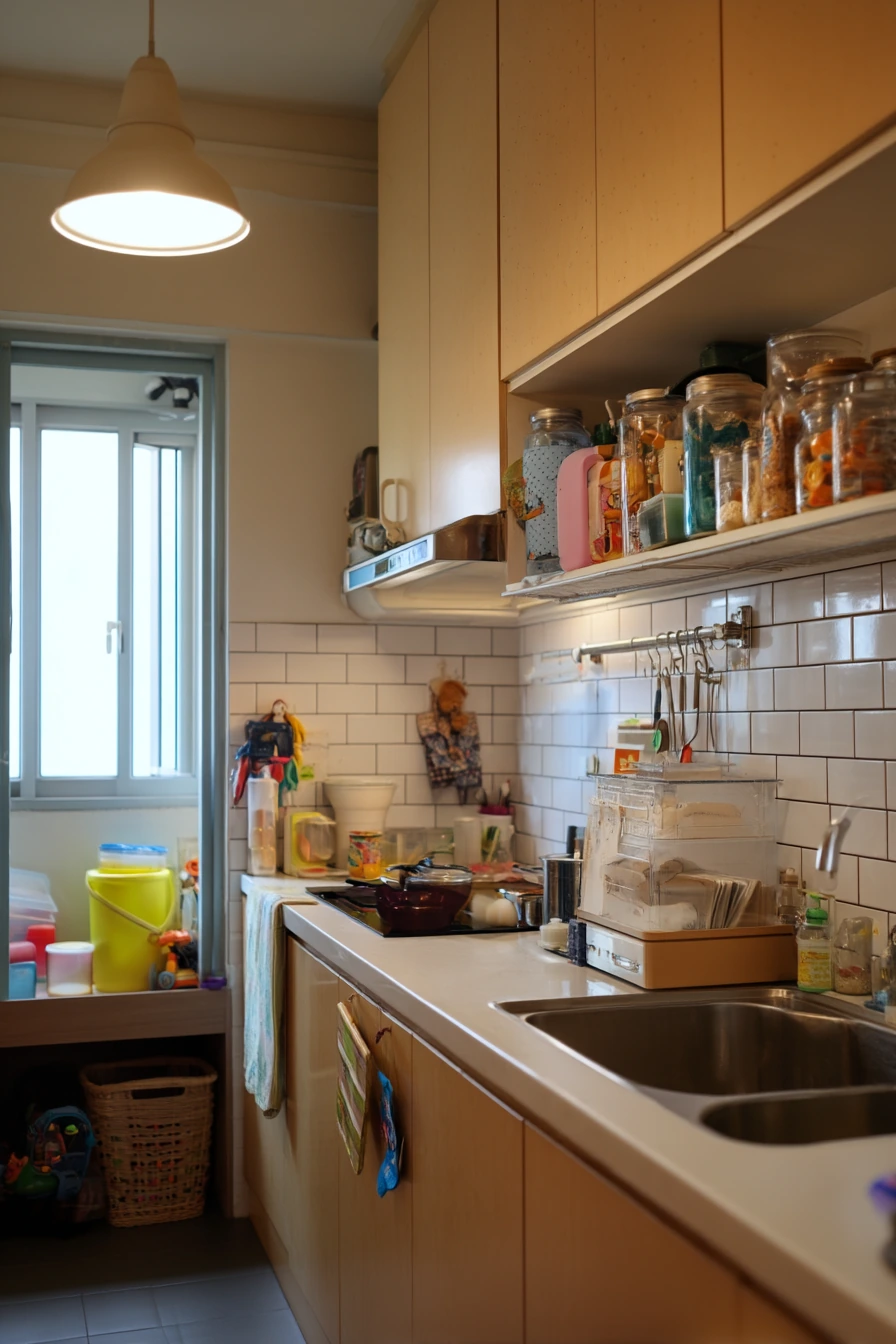 Budget-Friendly Parallel Kitchen with Smart Storage