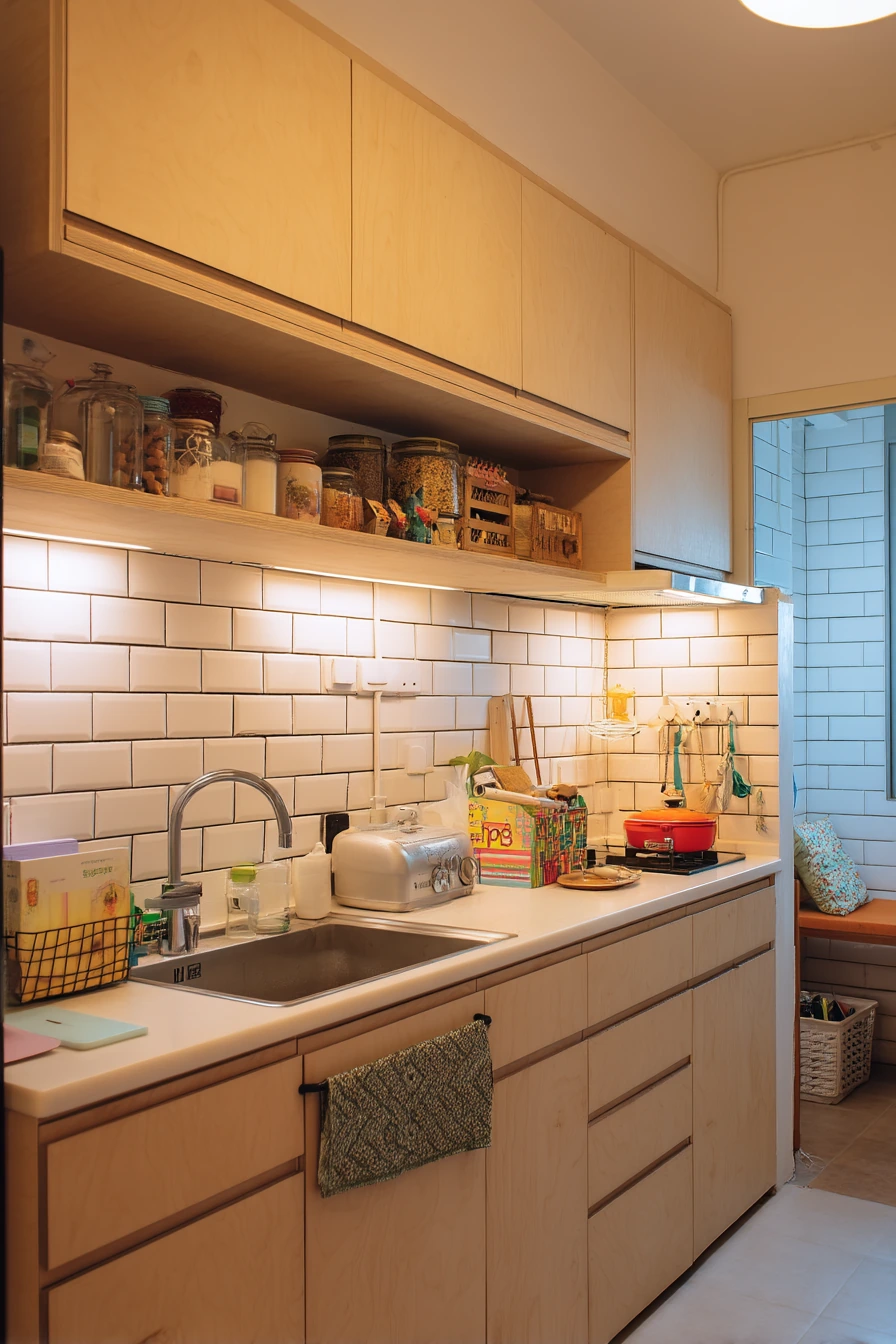 Budget-Friendly Parallel Kitchen with Smart Storage