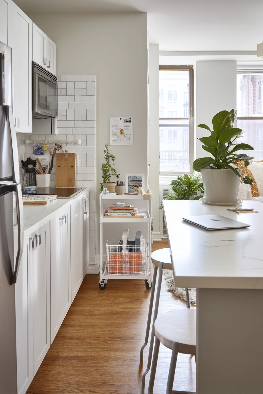 Renter-Friendly Parallel Kitchen with Easy Upgrades