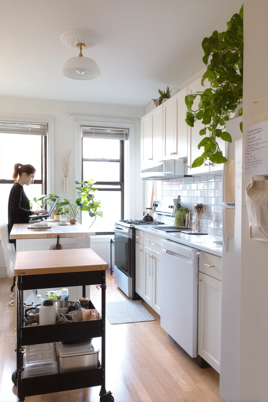 Renter-Friendly Parallel Kitchen with Easy Upgrades