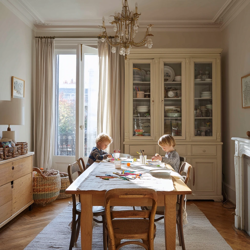 3. Family-Friendly Elegant Dining Room