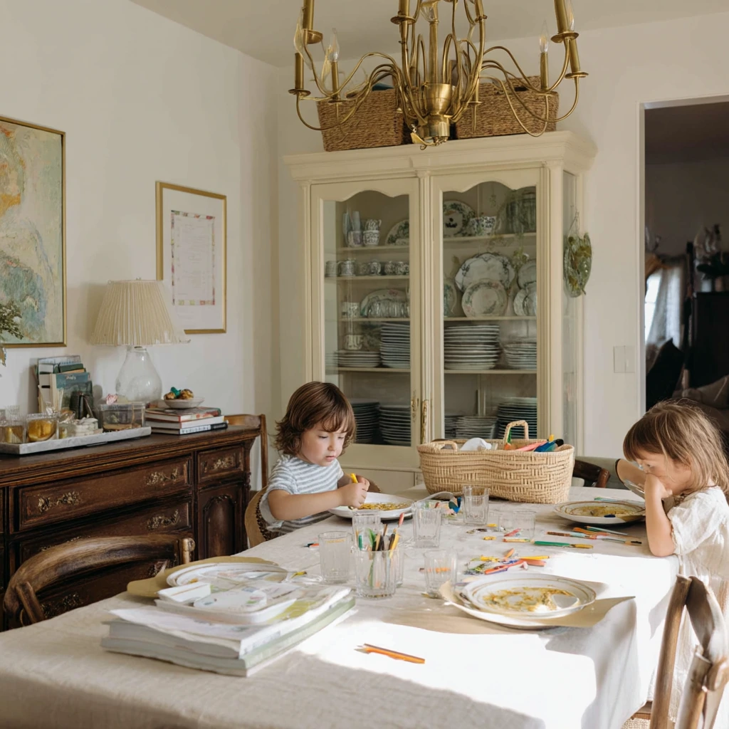 3. Family-Friendly Elegant Dining Room