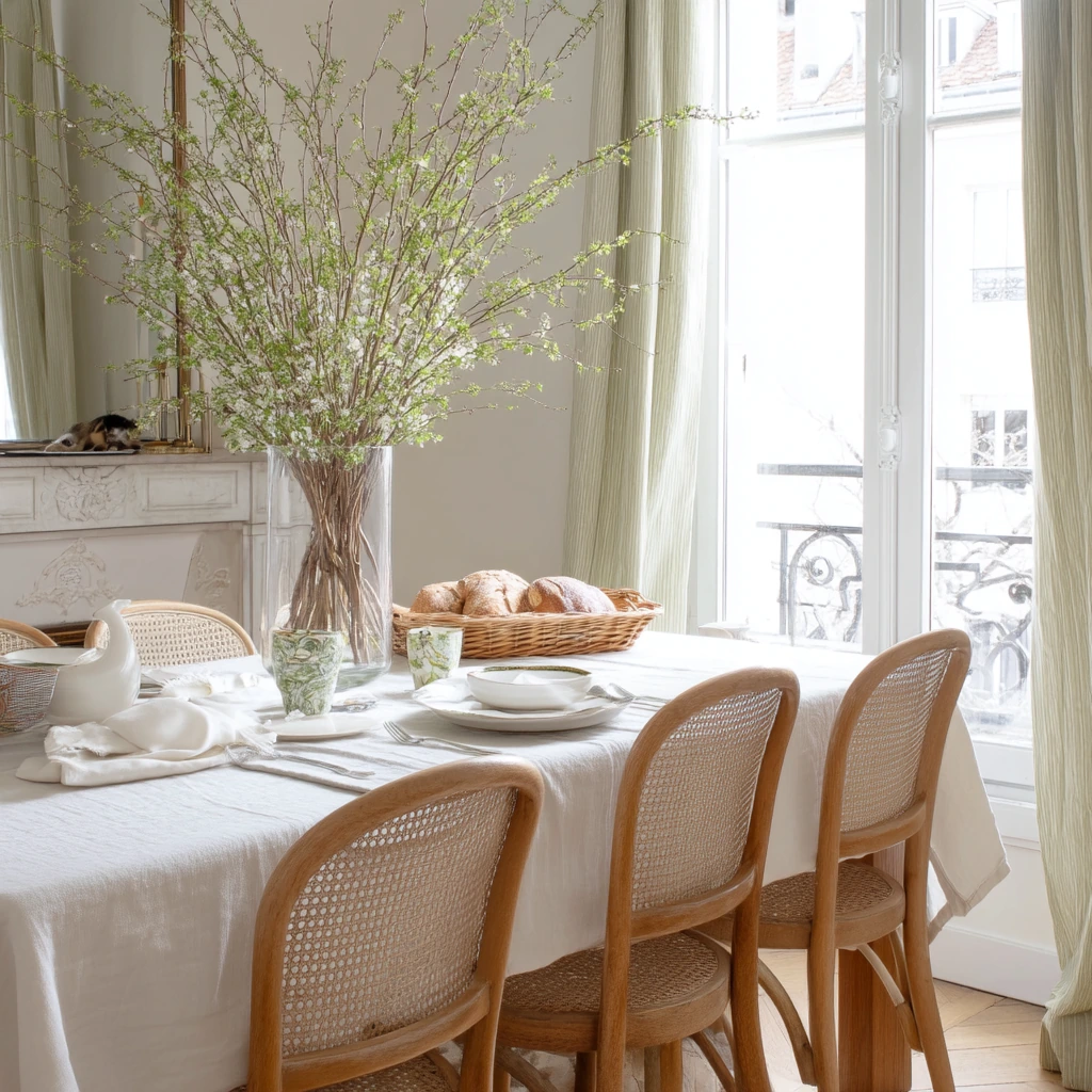 10. Fresh Spring Table in a Parisian Flat