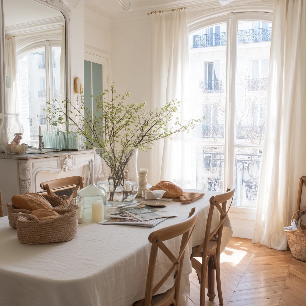 10. Fresh Spring Table in a Parisian Flat