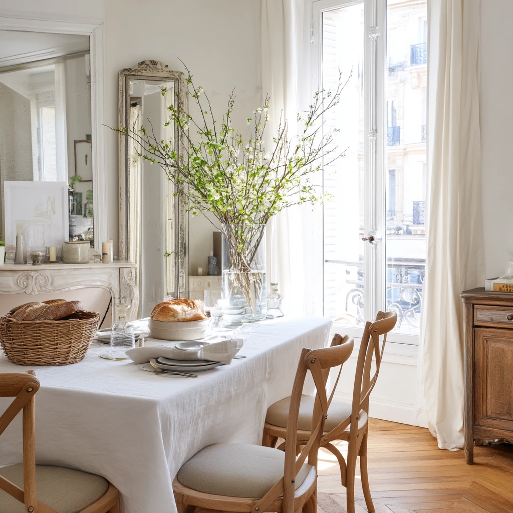 10. Fresh Spring Table in a Parisian Flat