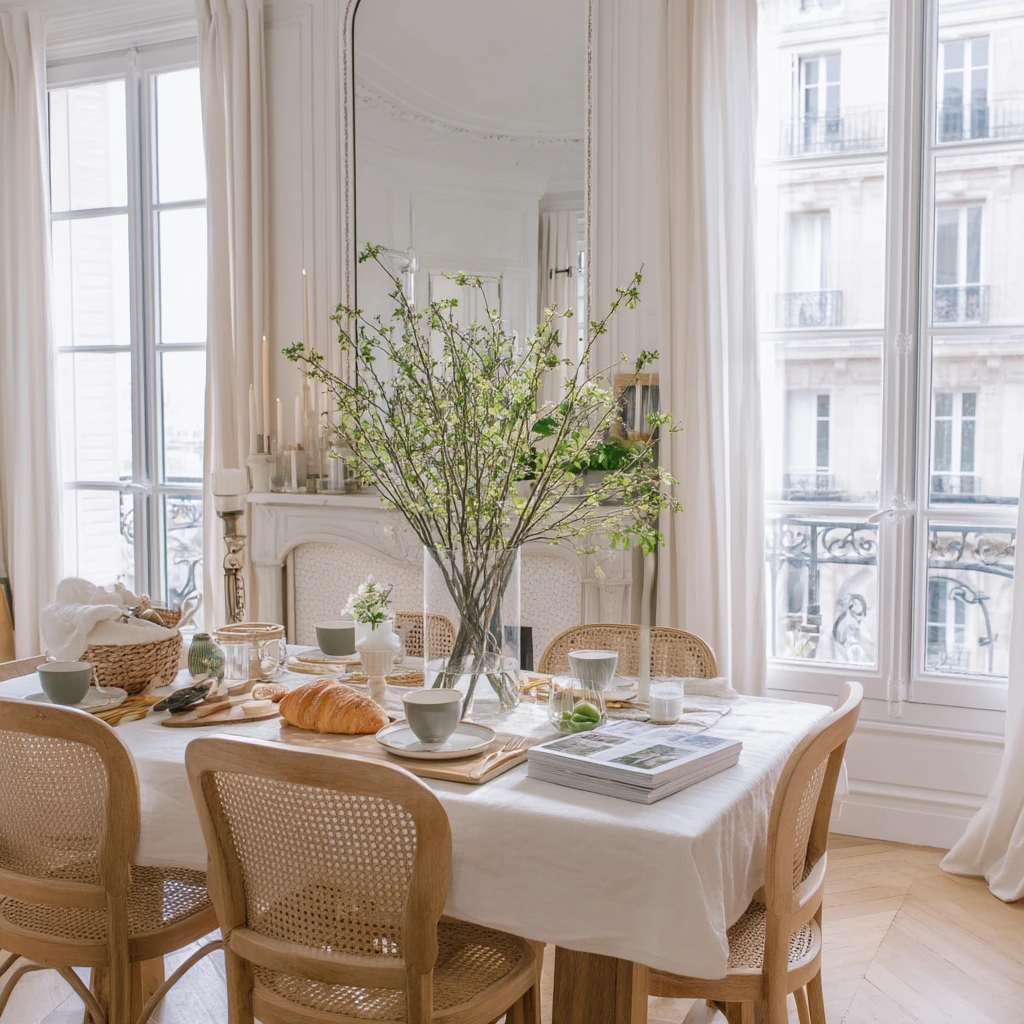 10. Fresh Spring Table in a Parisian Flat