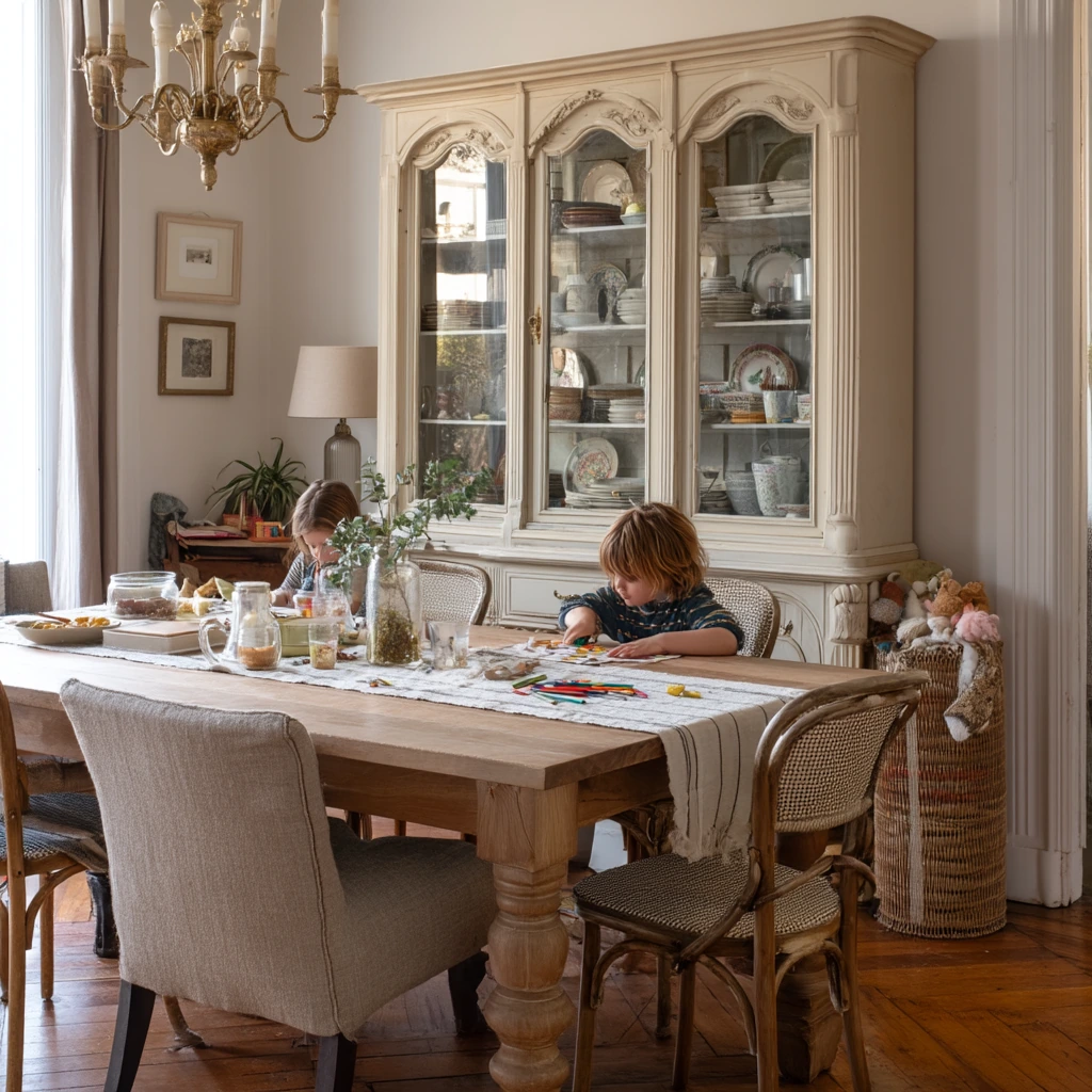 3. Family-Friendly Elegant Dining Room