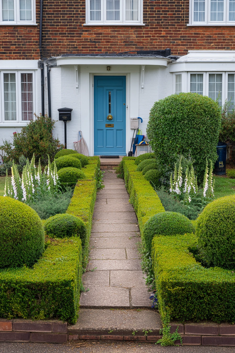 Front Garden Parterre for Curb Appeal