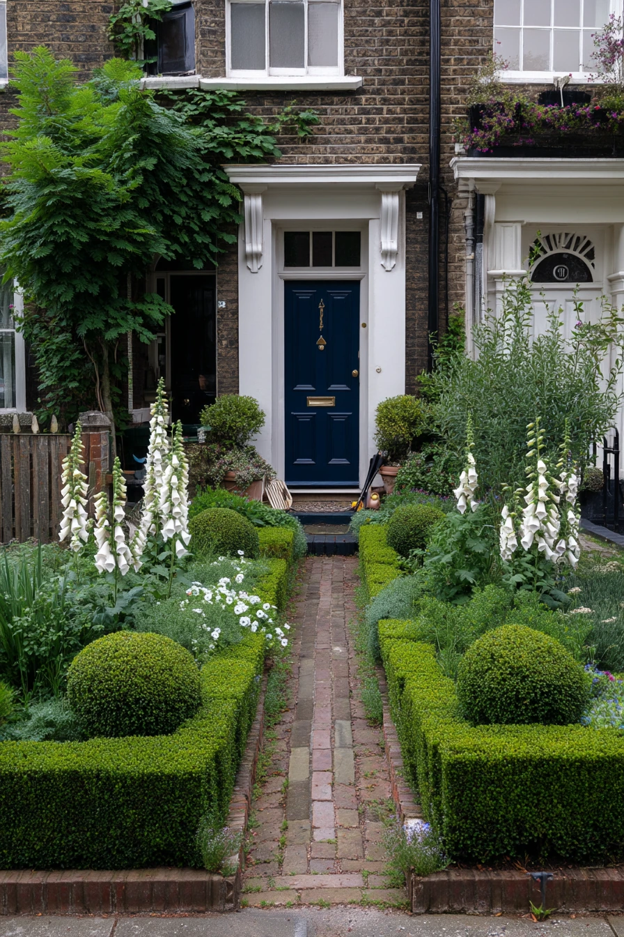 Front Garden Parterre for Curb Appeal