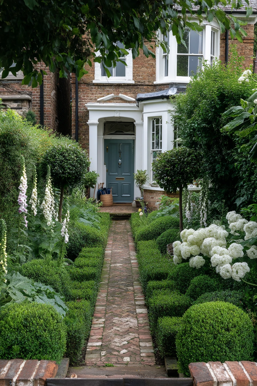 Front Garden Parterre for Curb Appeal