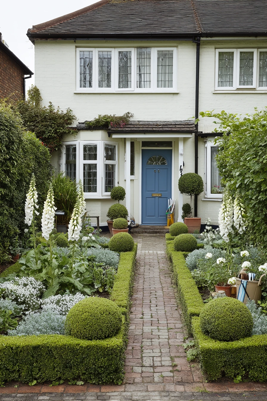 Front Garden Parterre for Curb Appeal