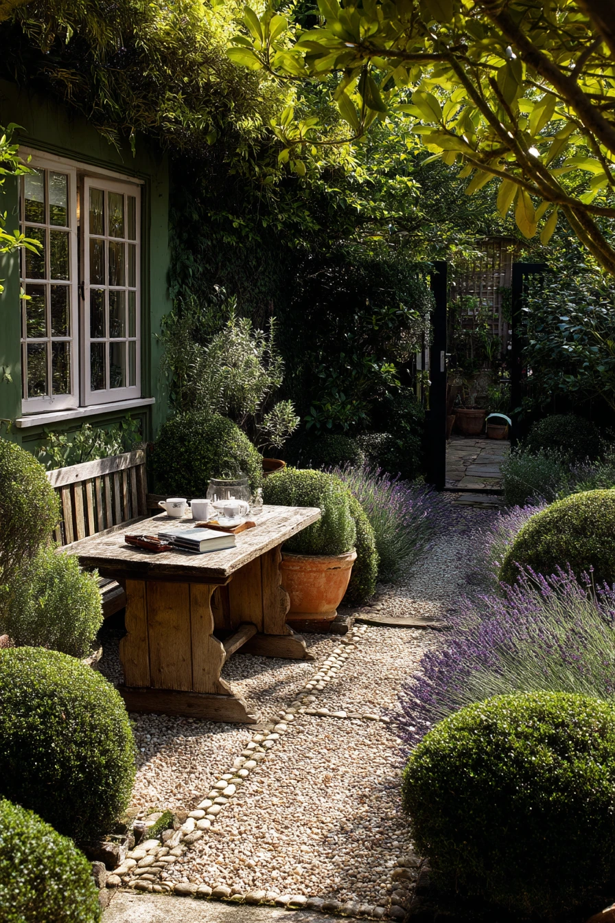 Cottage Parterre Border with Everyday Life