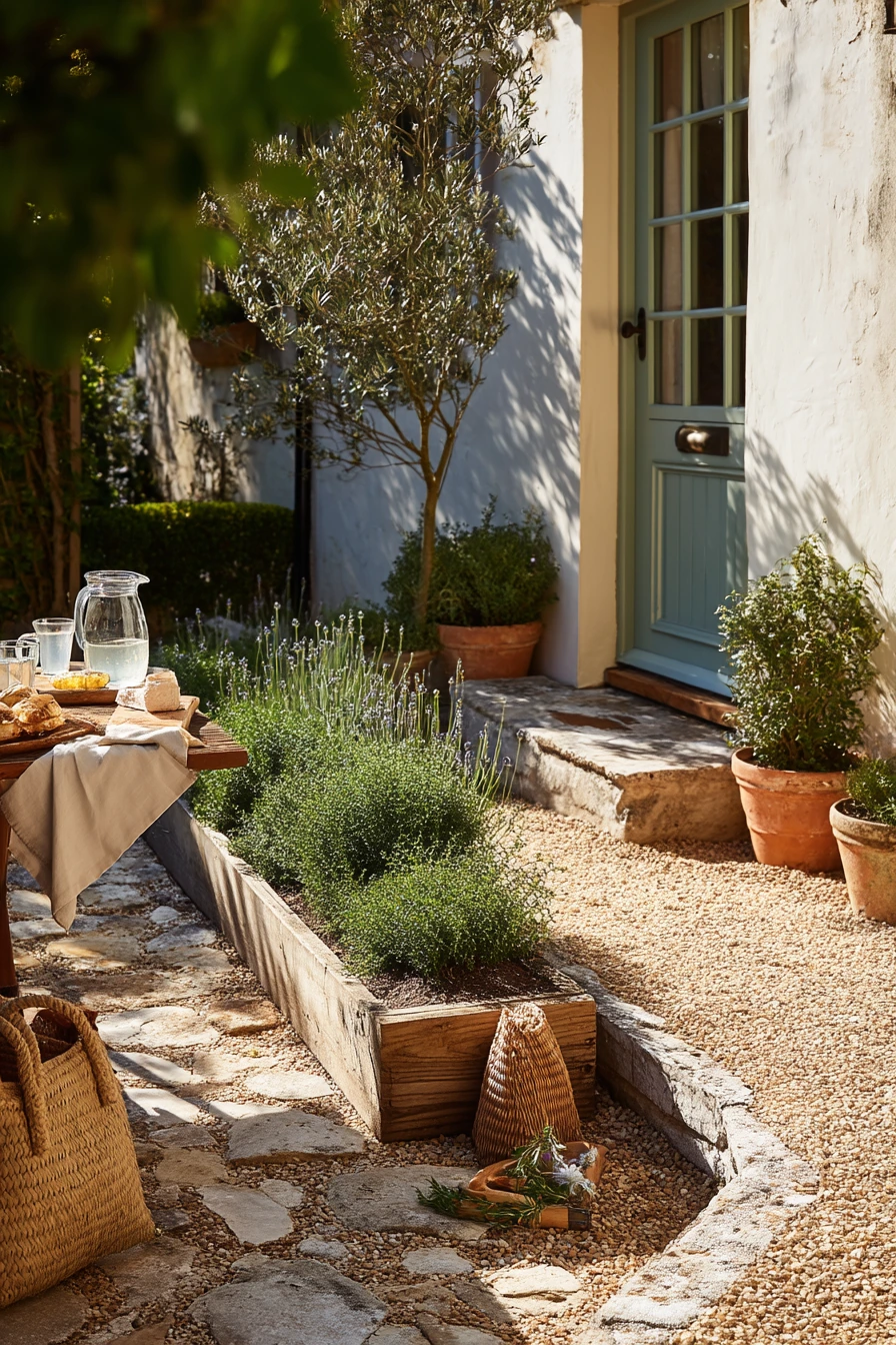 Mediterranean Parterre by the Kitchen Door