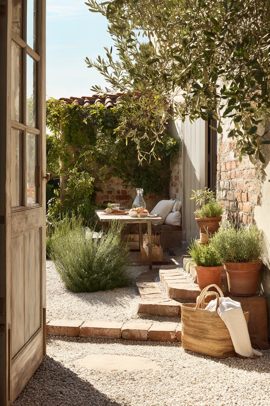 Mediterranean Parterre by the Kitchen Door
