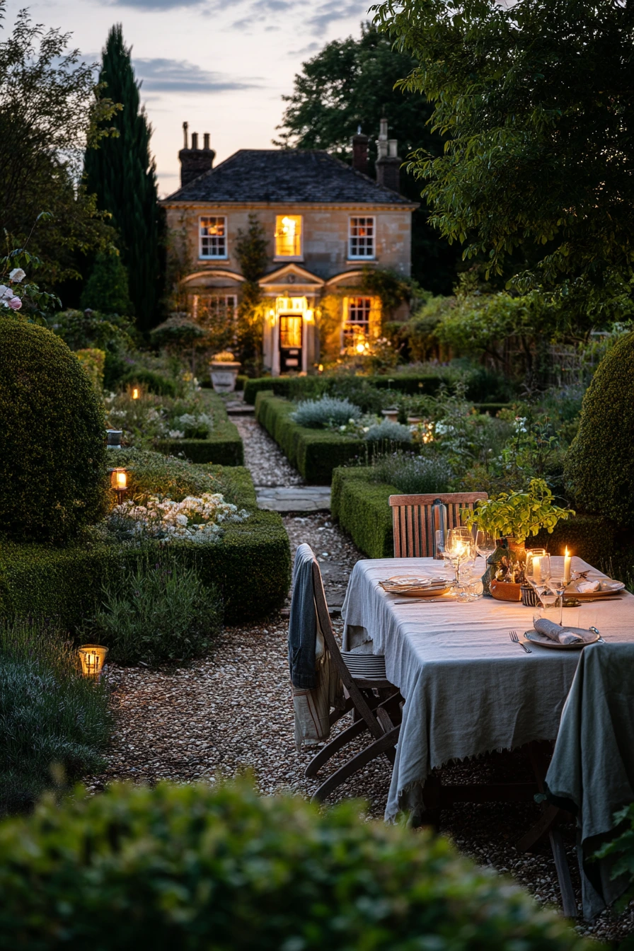 Evening Parterre for Entertaining