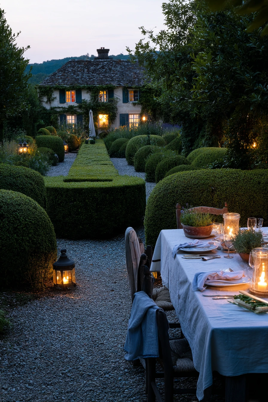 Evening Parterre for Entertaining