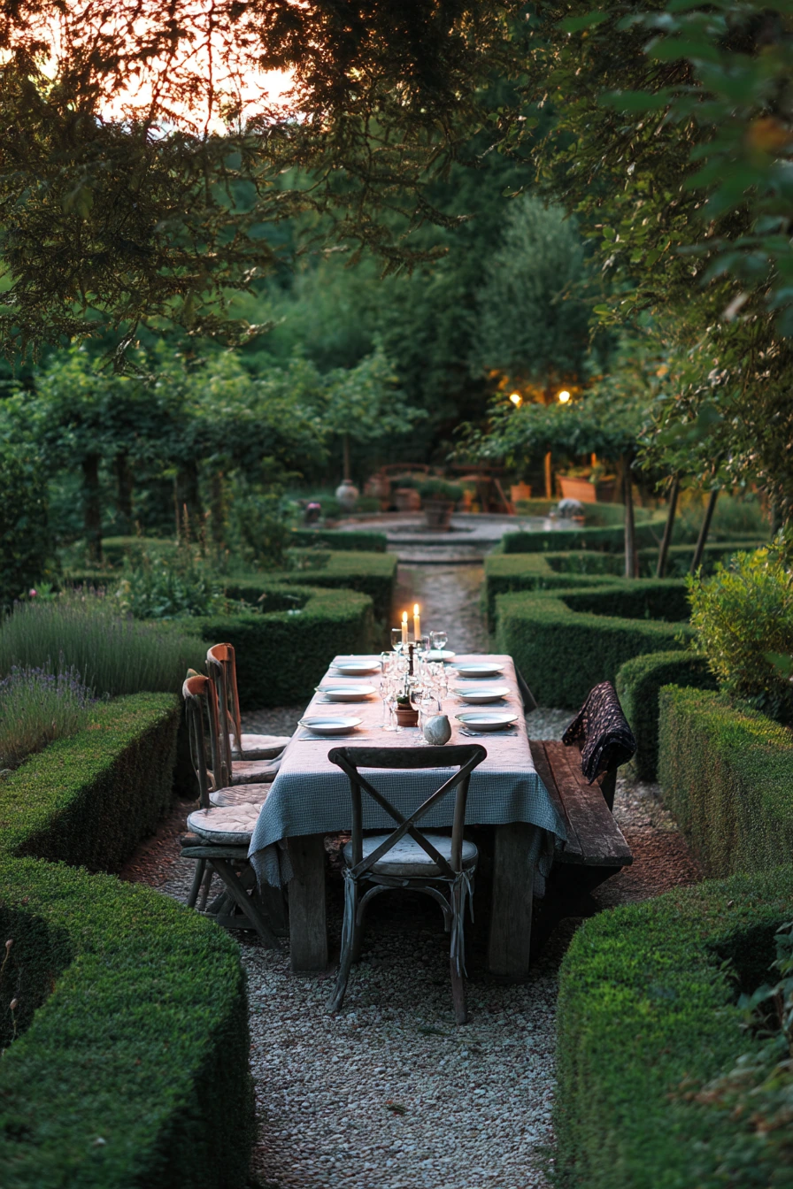 Evening Parterre for Entertaining