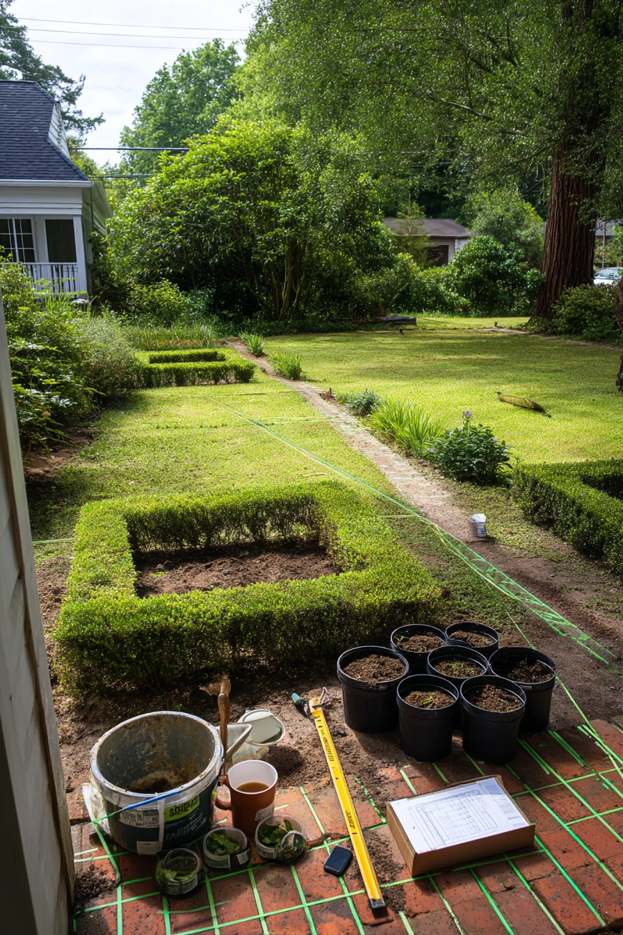 DIY Weekend Parterre Makeover