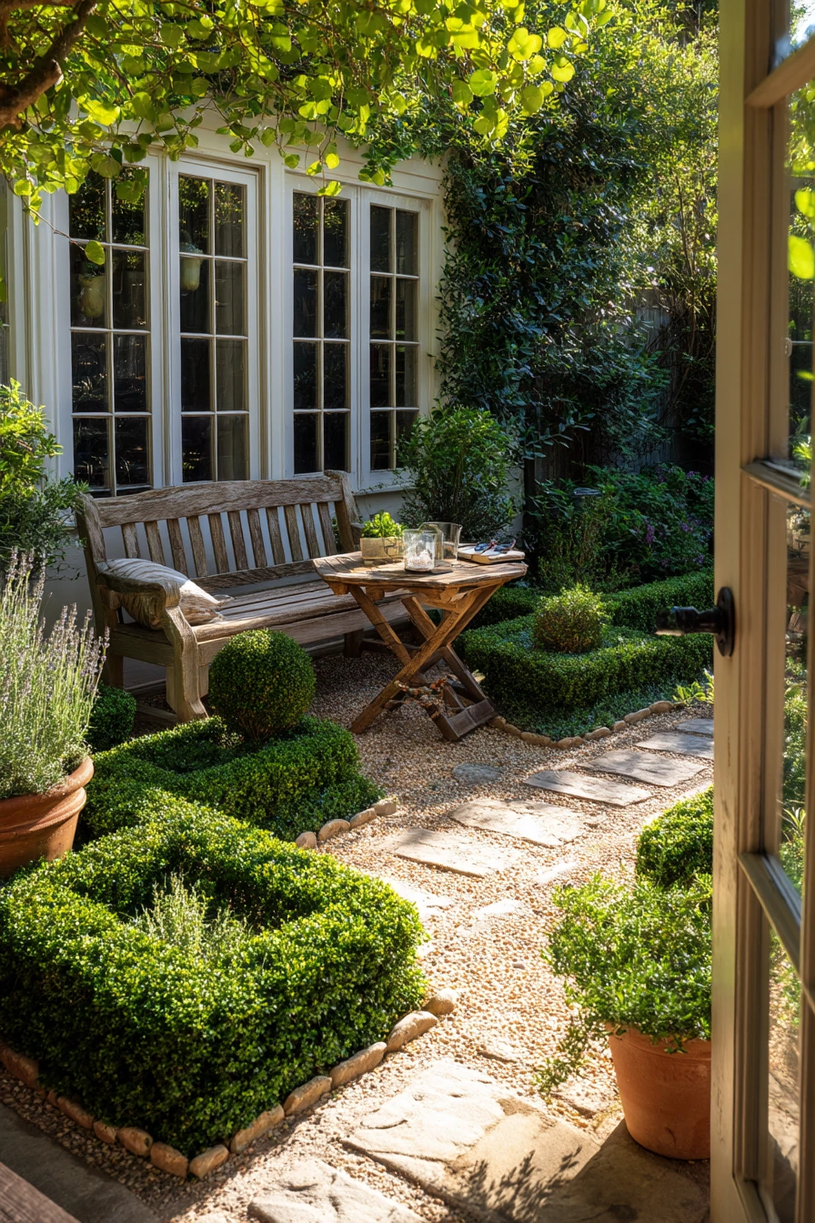 Cottage Parterre Border with Everyday Life