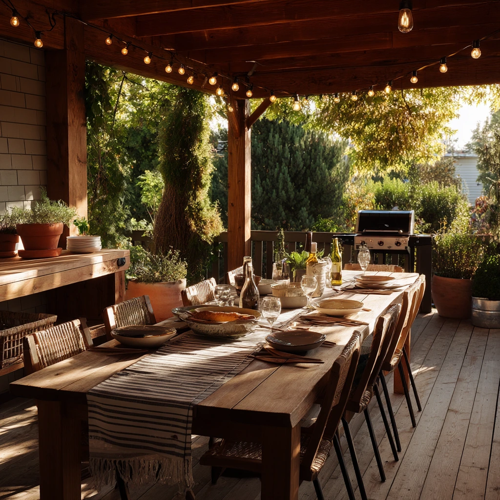 Summer Dinner by the Barbecue Nook