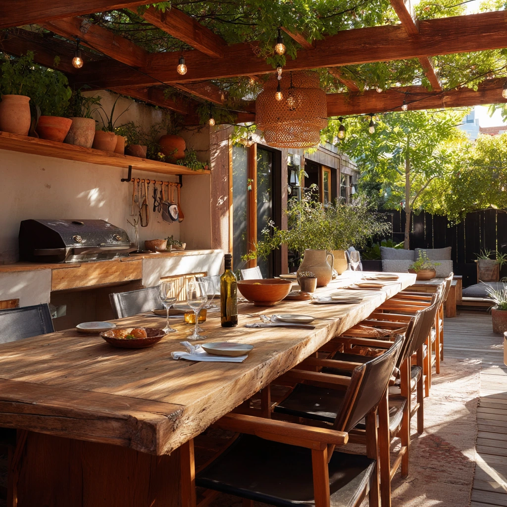 Summer Dinner by the Barbecue Nook