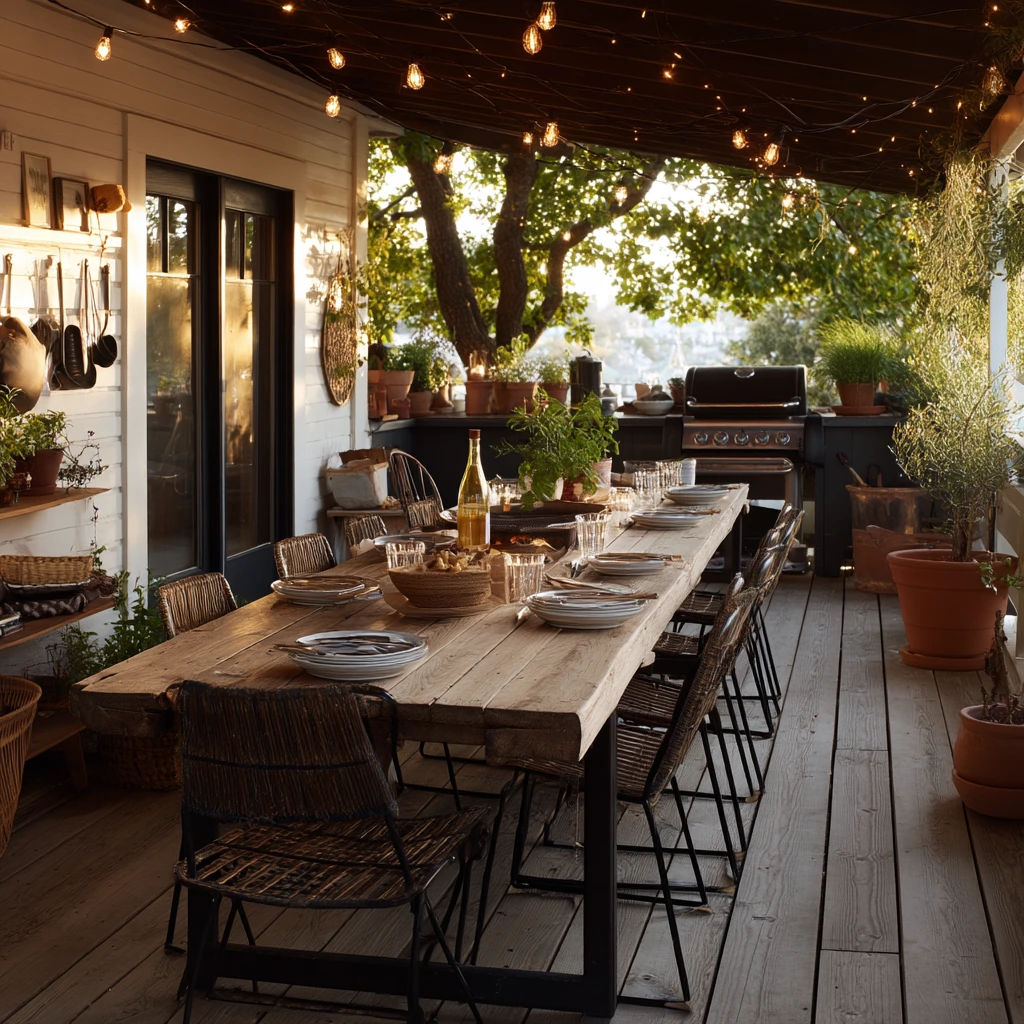 Summer Dinner by the Barbecue Nook