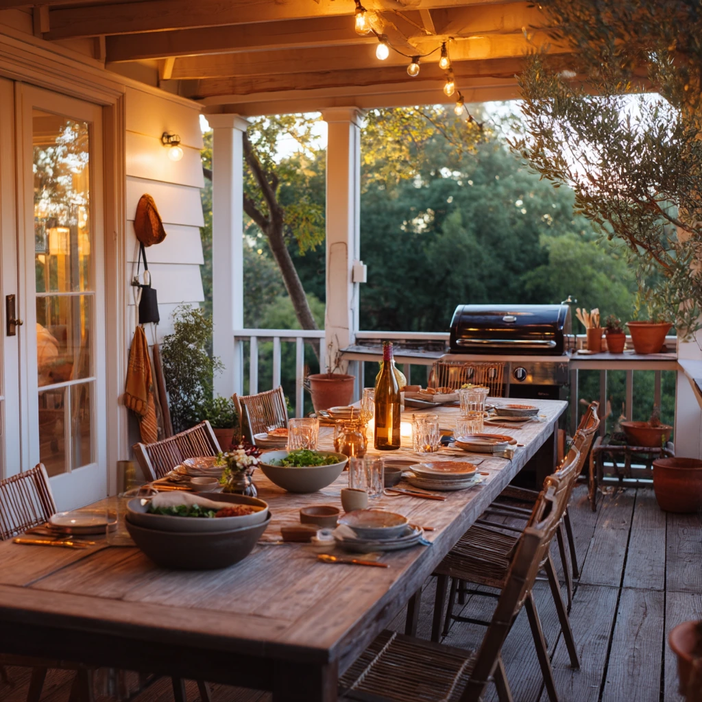 Summer Dinner by the Barbecue Nook