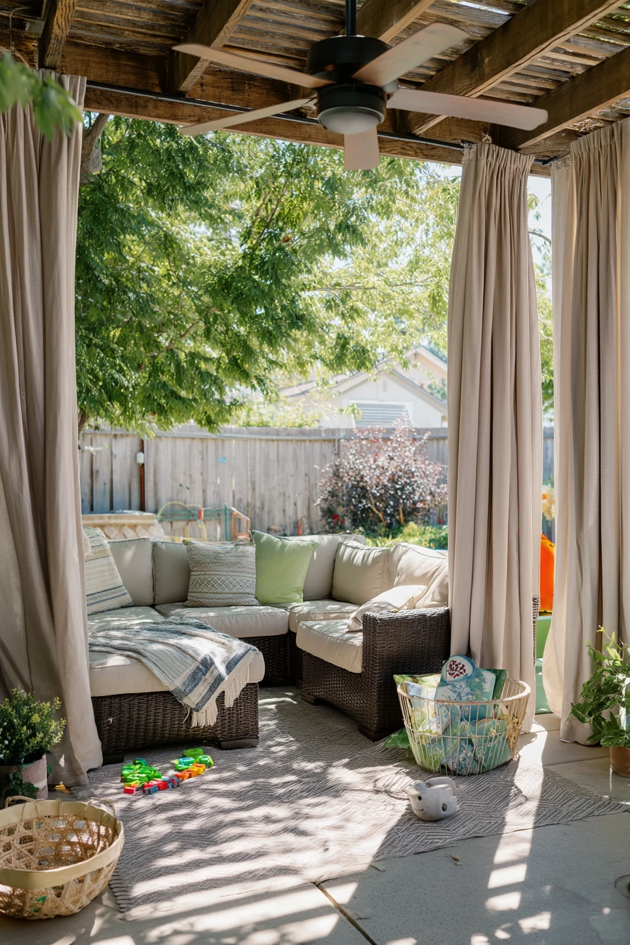 3. Family Patio Curtains for Shade and Shade-Play
