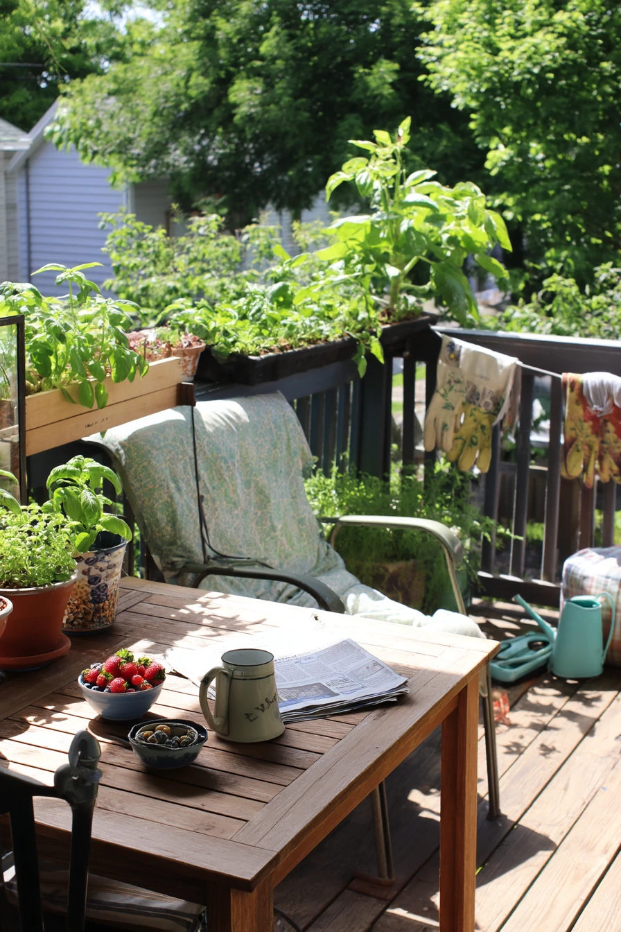 Breakfast-on-the-Deck Garden Nook
