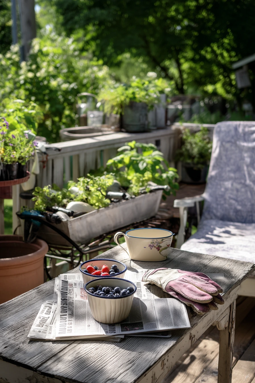 Breakfast-on-the-Deck Garden Nook