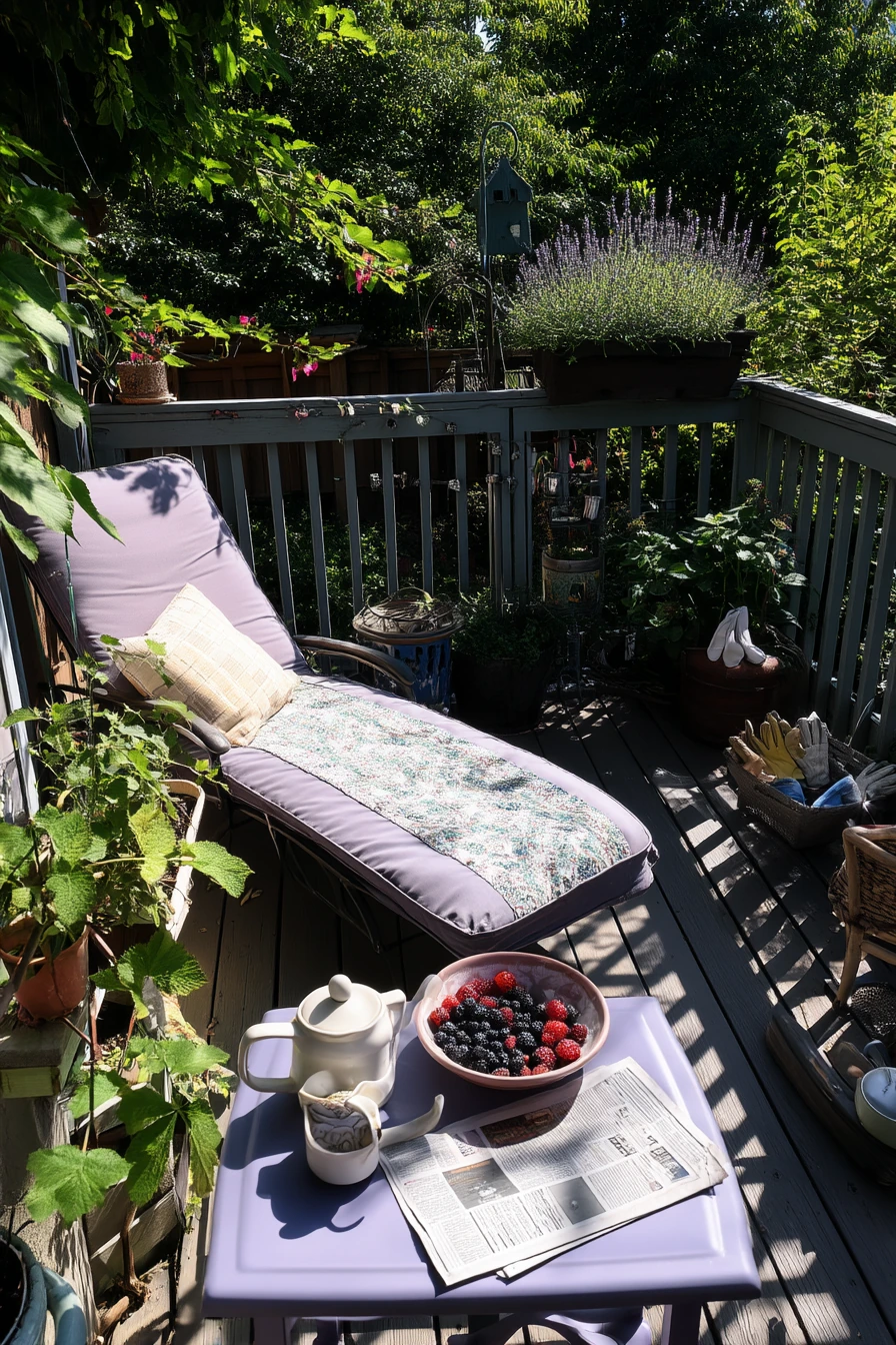 Breakfast-on-the-Deck Garden Nook