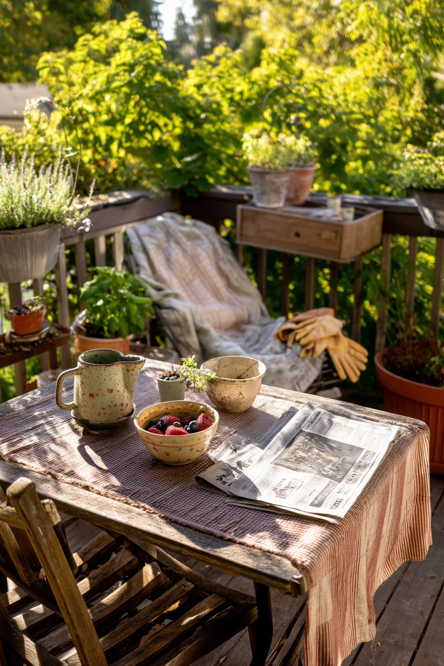 Breakfast-on-the-Deck Garden Nook