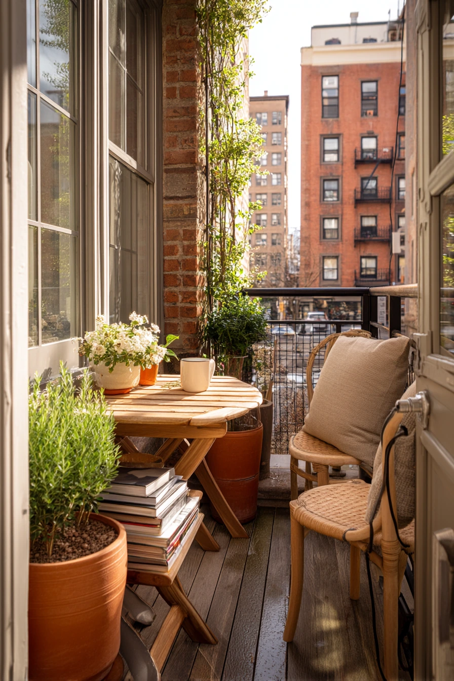 Small Urban Deck with Bistro Corner