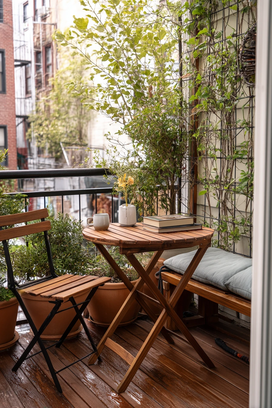 Small Urban Deck with Bistro Corner