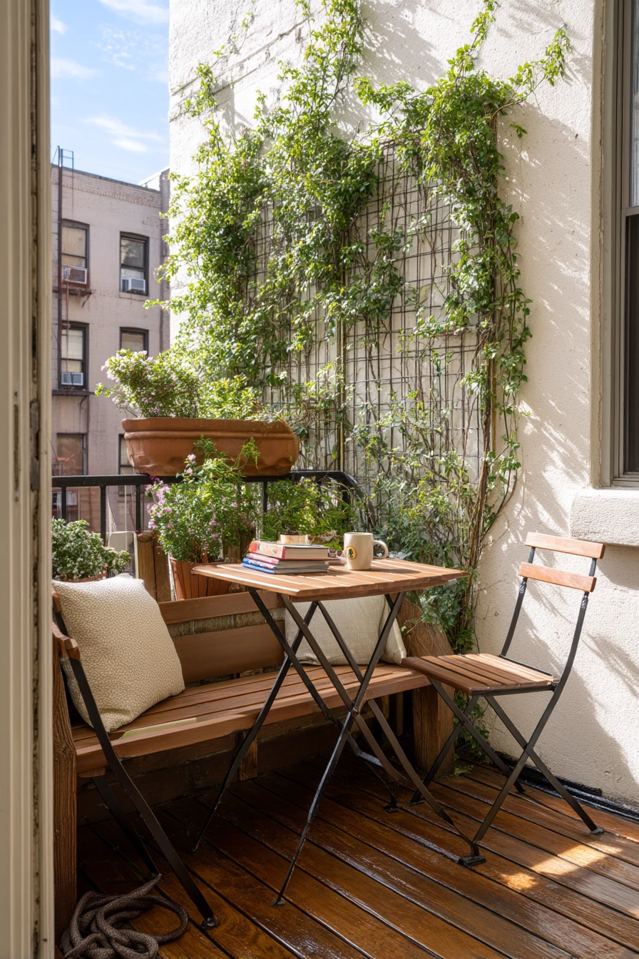 Small Urban Deck with Bistro Corner