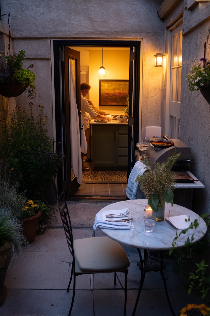 Dinner for Two Outside