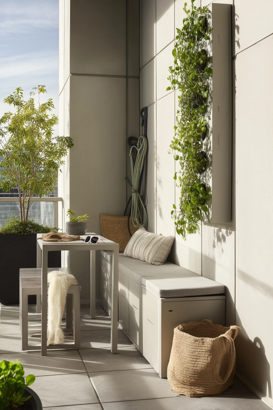 Tiny Patio, Clever Storage