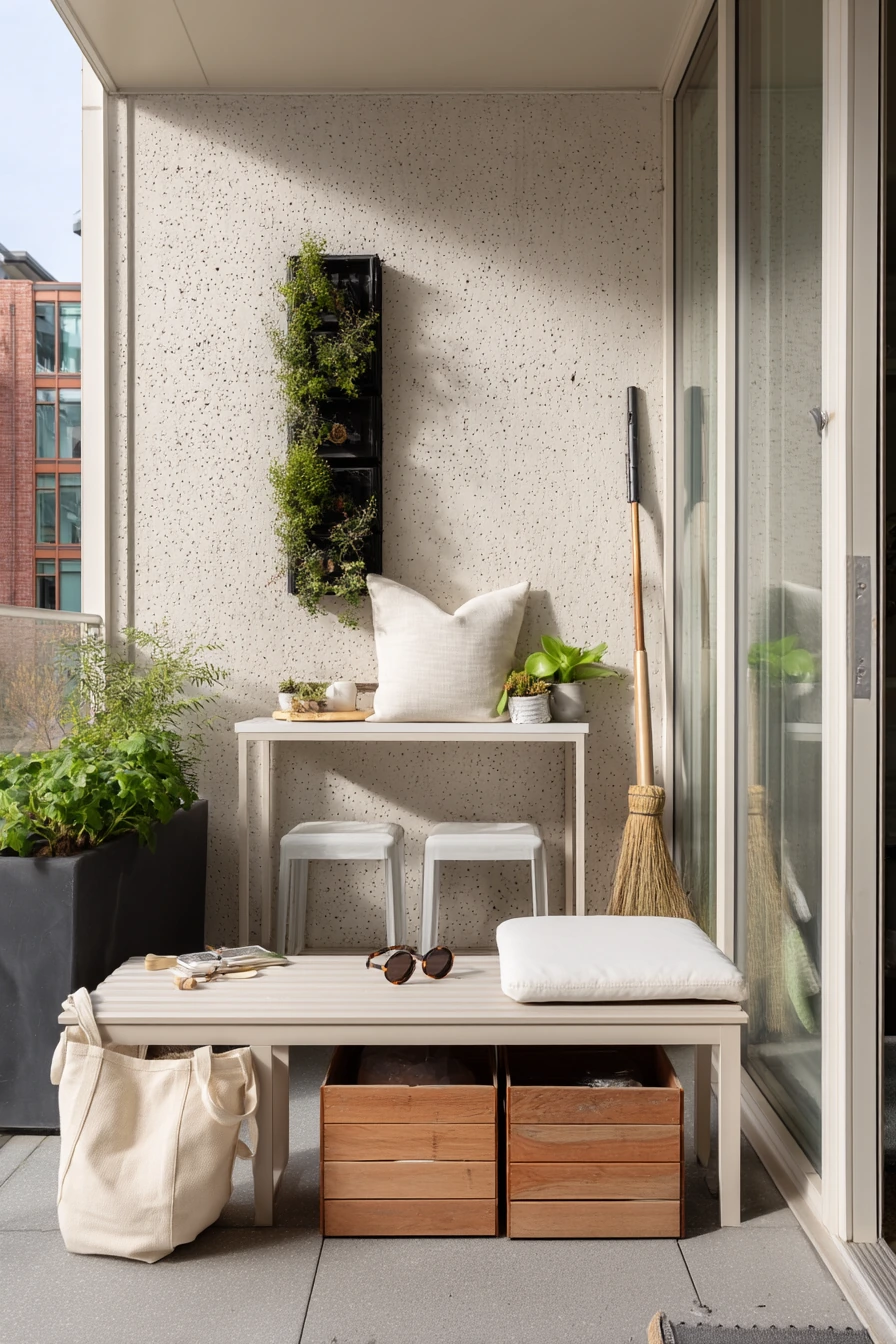 Tiny Patio, Clever Storage