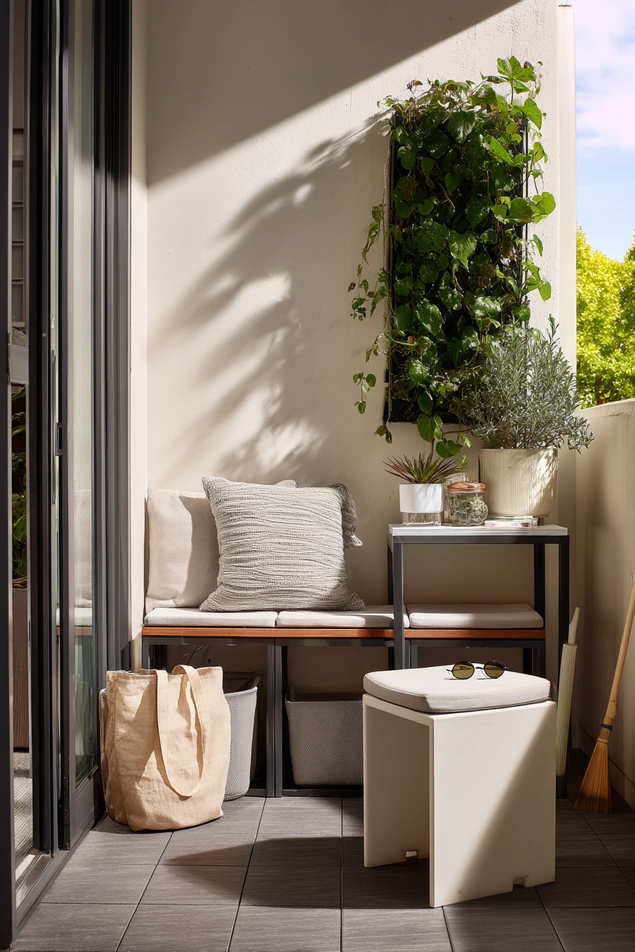 Tiny Patio, Clever Storage