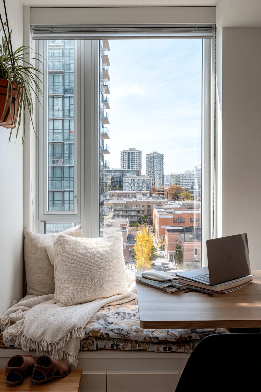 Small Condo Patio Door Nook