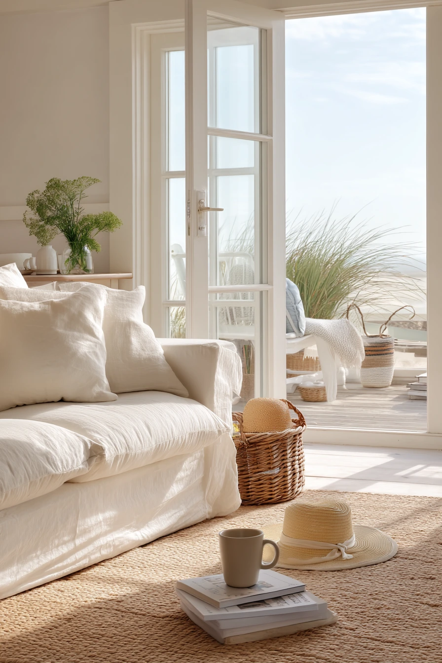 Coastal Patio Doors for Breezy Morning Coffee