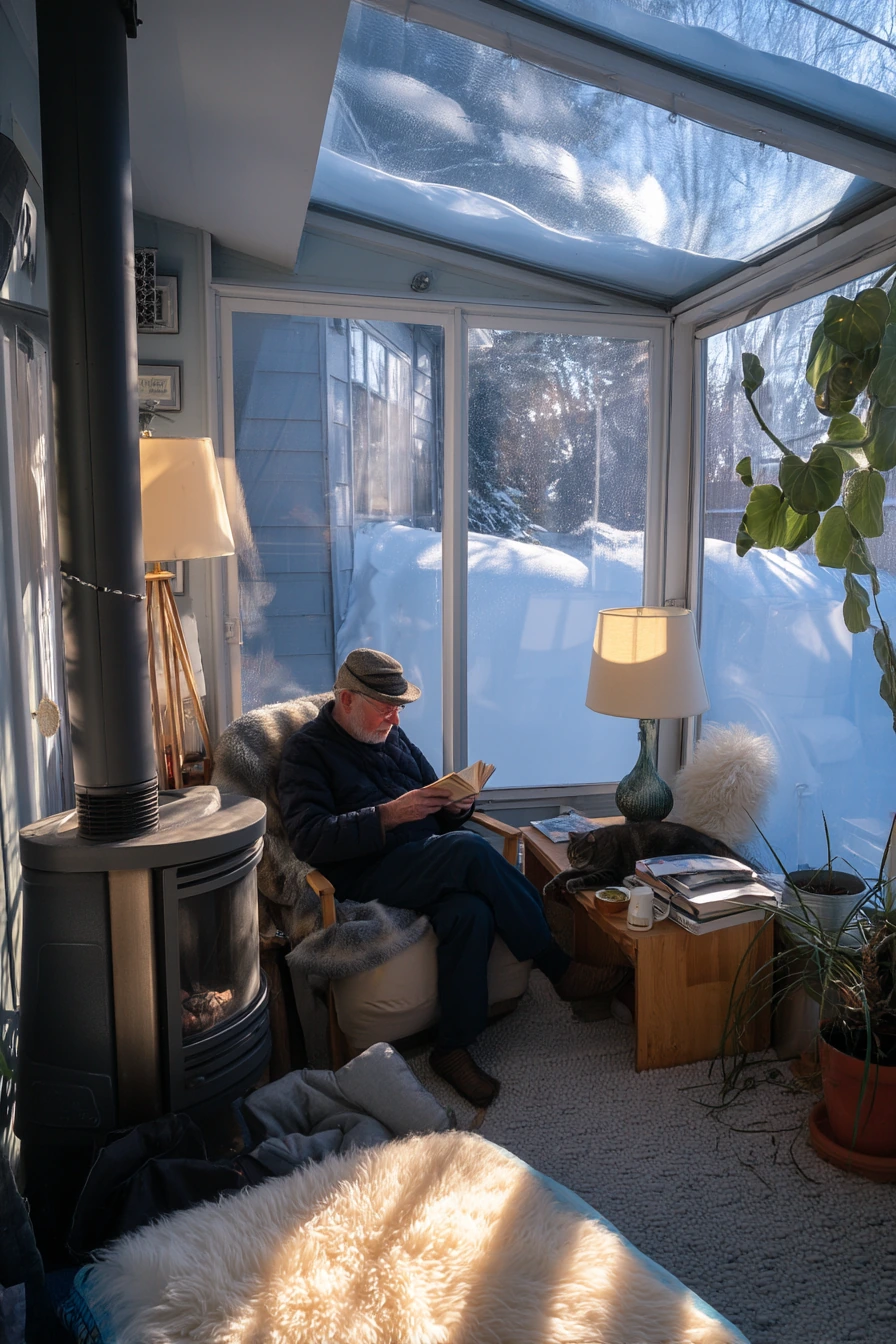 Winter Sunroom Retreat