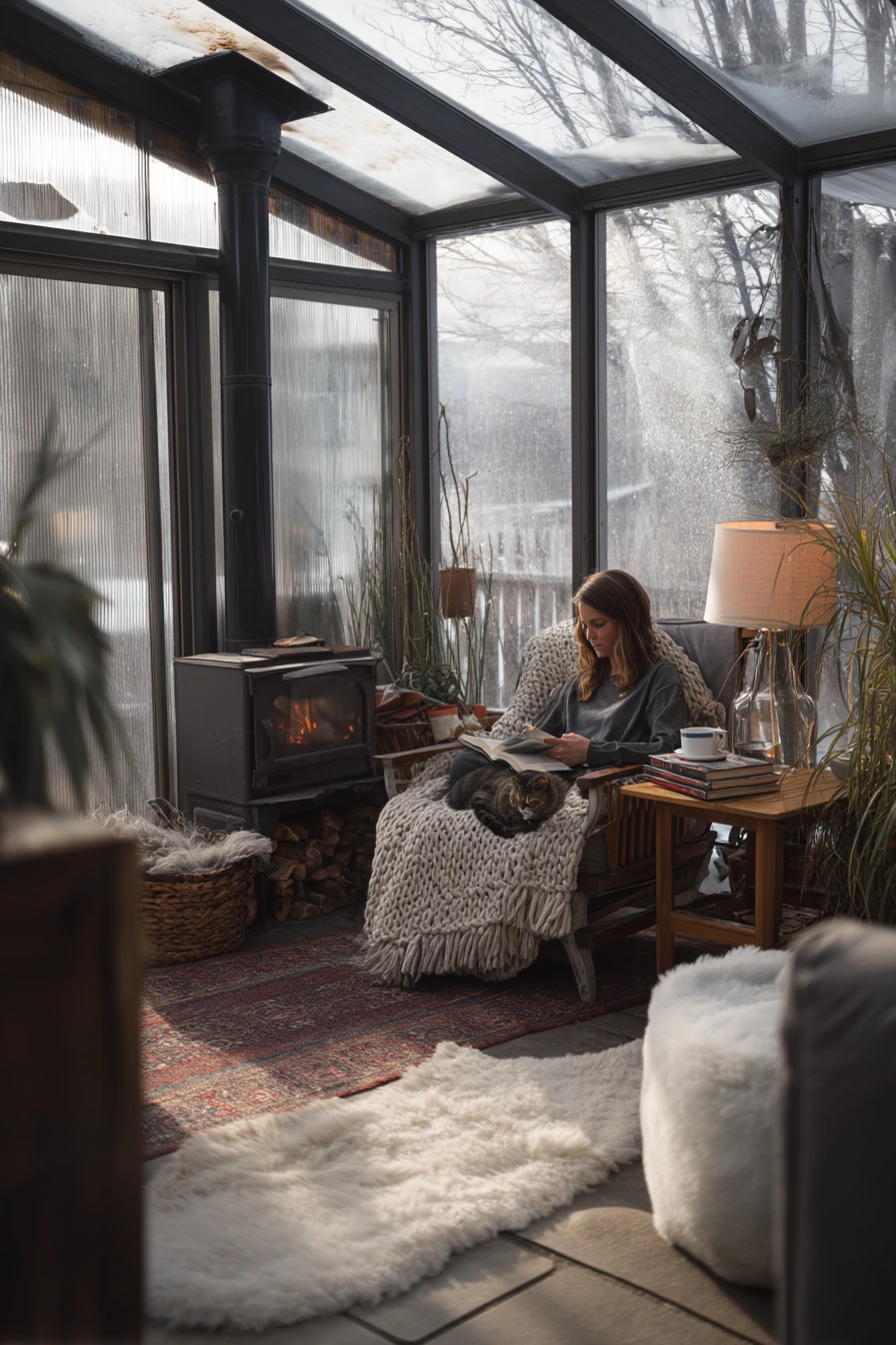 Winter Sunroom Retreat