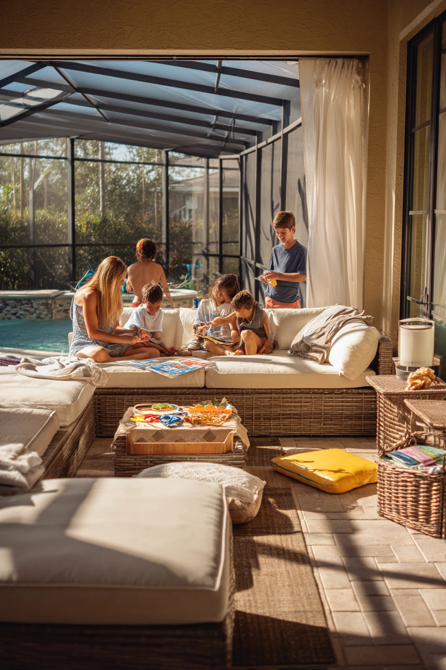 Poolside Bug-Free Lounge