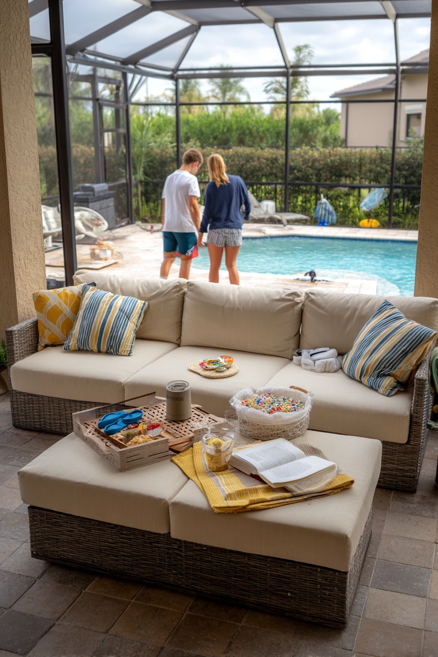 Poolside Bug-Free Lounge