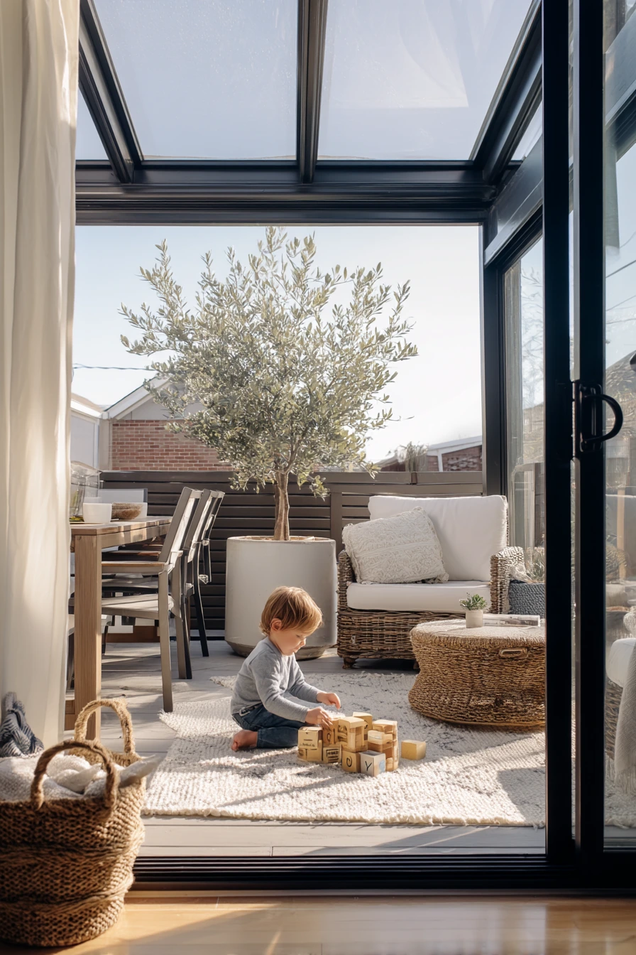 Family-Friendly Glass Enclosure
